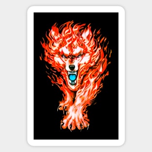 Fire Wolf Sticker